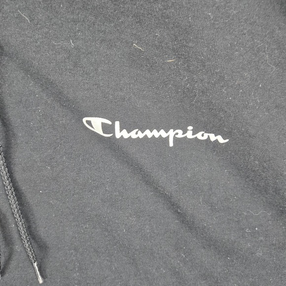 Champion Men's Pullover Logo‎ Midweight Hoodie Black Size XL EUC - Picture 5 of 7